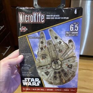 New Disney Star Wars Millennium Falcon Mini Mylar Kite - Gray and Black